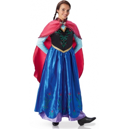 Déguisement reine des neiges pour femme, incarnez la princesse Anna du dessin animé Disney "la reine des neiges"