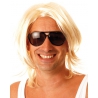 Perruque blonde pour homme, déguisement Brice de Nice le célèbre surfeur de la serie TV