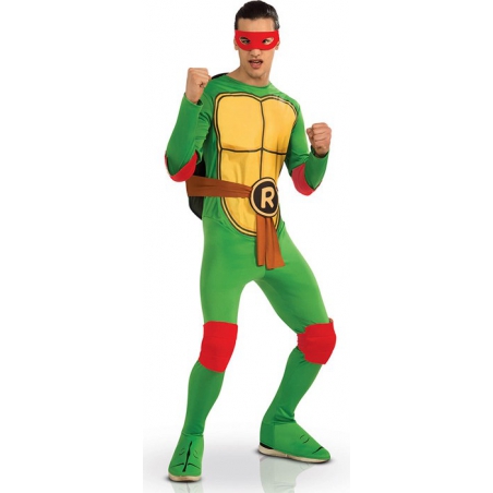 Déguisement Tortue Ninja Raphael pour adulte, incarnez ce personnage du célèbre dessin animé des années 80