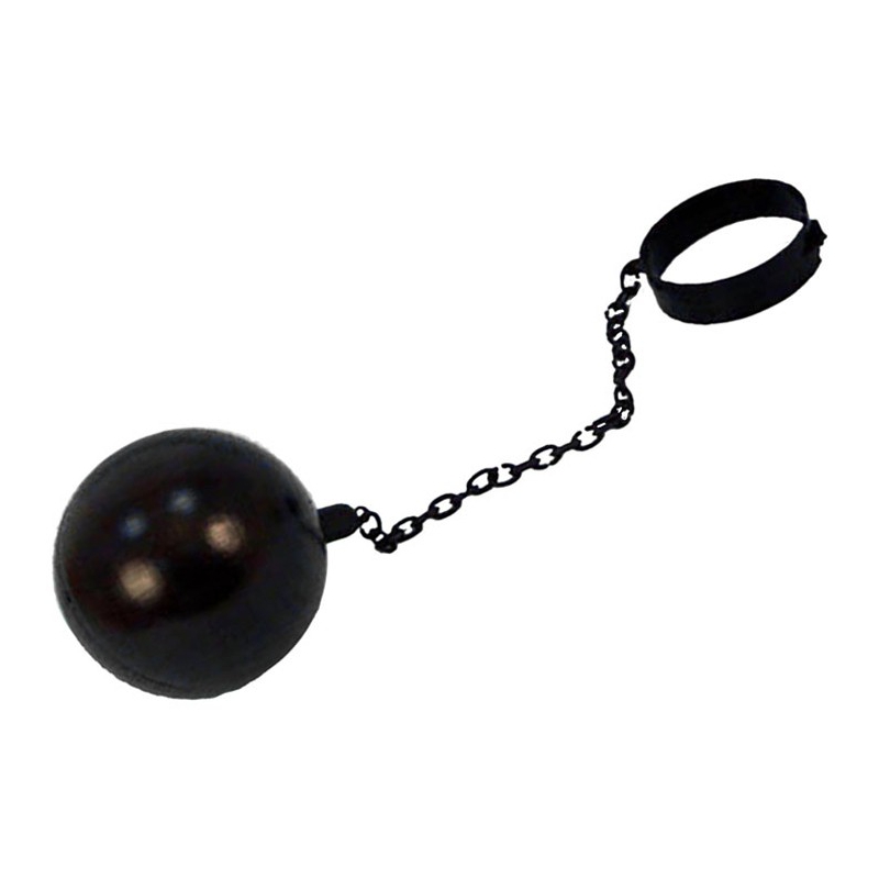 boulet de prisonnier avec chaine idéal pour accessoiriser un déguisement de bagnard pour fêter un EVG - EVJF 