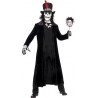 deguisement squelette homme vaudou, long manteau noir halloween deguisement squelette homme vaudou, long manteau noir halloween