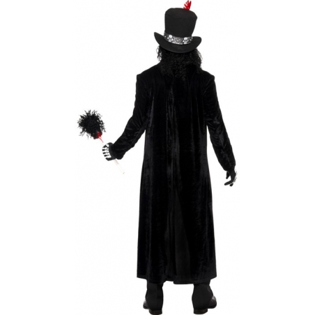 deguisement halloween homme, sorcier vaudou long manteau noir deguisement halloween homme, sorcier vaudou long manteau noir