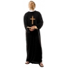 déguisement prêtre pour homme, disponible en grande taille jusqu'au xxl avec soutane