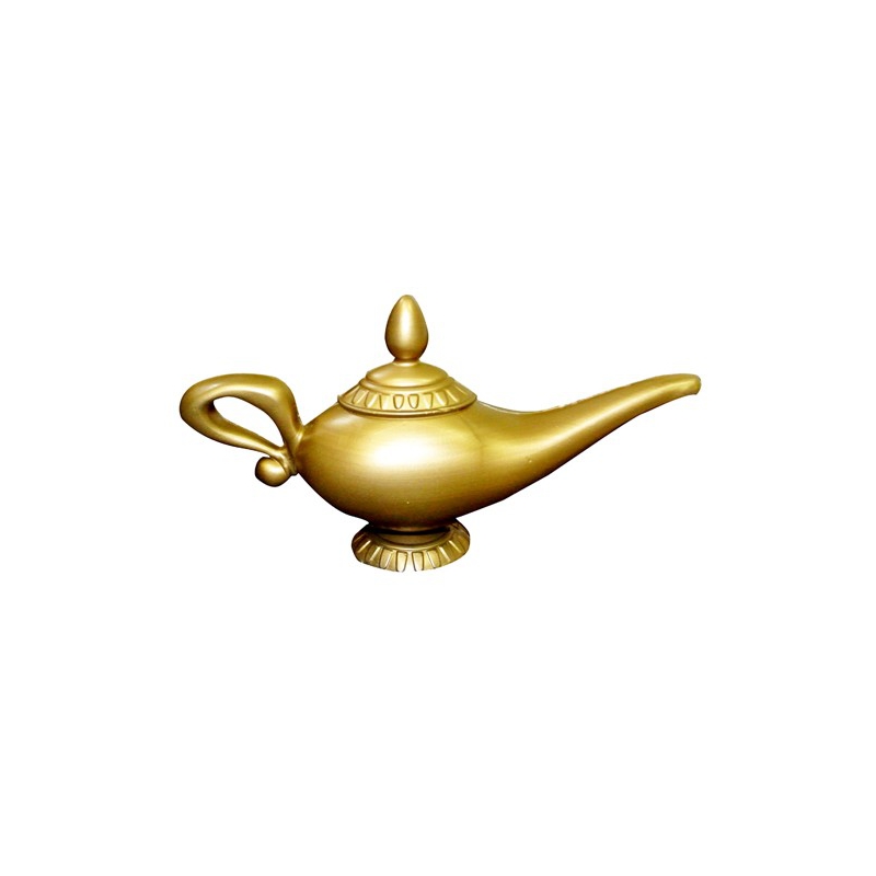 Lampe de génie, accessoire deguisements 1001 nuits et dessin animé Disney Aladdin
