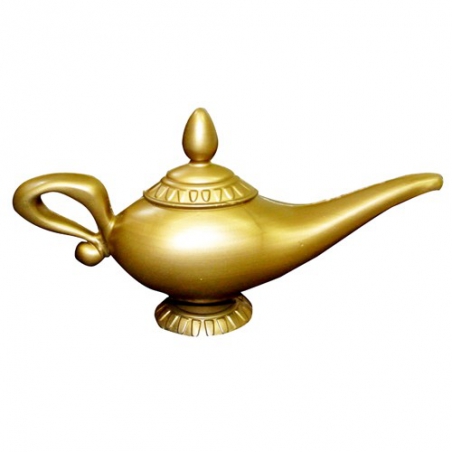 Lampe de génie, accessoire deguisements 1001 nuits et dessin animé Disney Aladdin