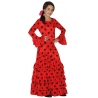 Déguisement espagnol pour filles de 3 à 12 ans, longue robe espagnole rouge et noir
