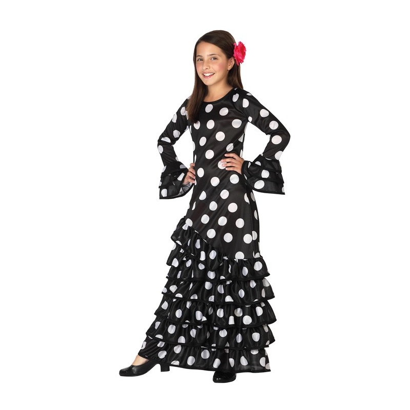 Déguisement danseuse flamenco noire fille