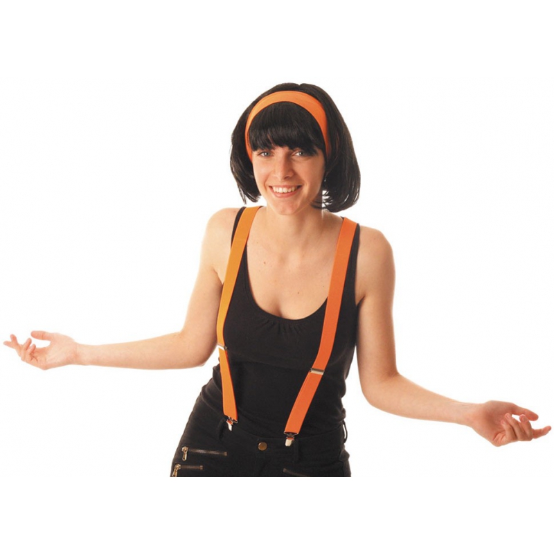 Bretelles fluo orange