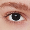 Paire de lentilles noires - déguisement et maquillage halloween Paire de lentilles noires - déguisement et maquillage halloween