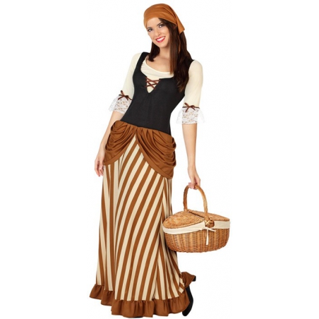 déguisement médiéval pour femme disponible en taille S, ML et XL avec robe médiévale et bandeau déguisement médiéval pour femme disponible en taille S, ML et XL avec robe médiévale et bandeau