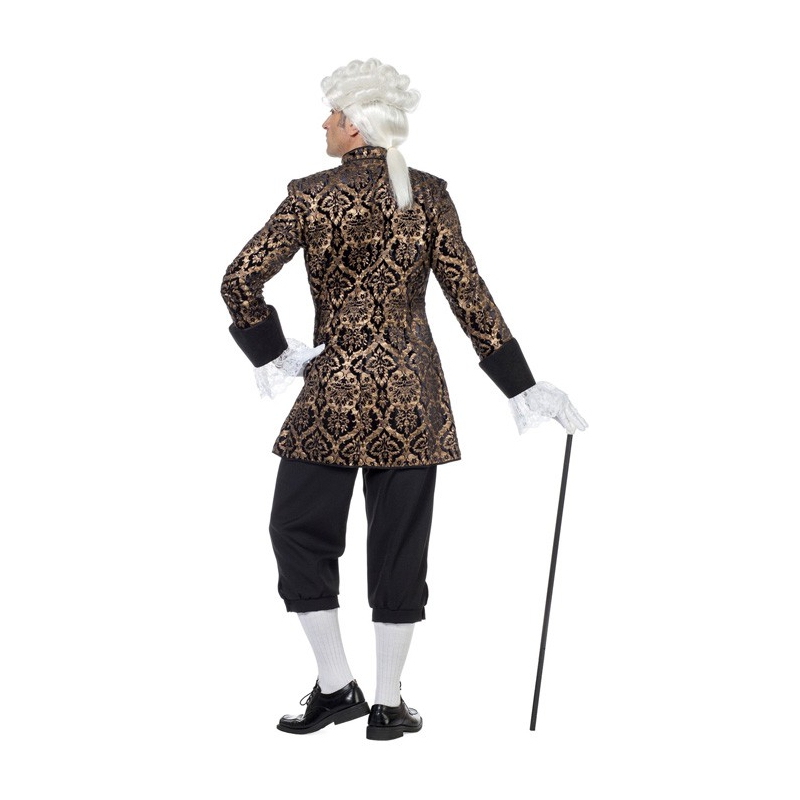 déguisement marquis baroque noir et or pour homme, costume baroque