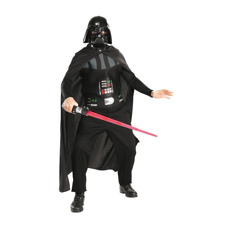 Deguisement star wars adulte Dark Vador, combinaison, cape et masque