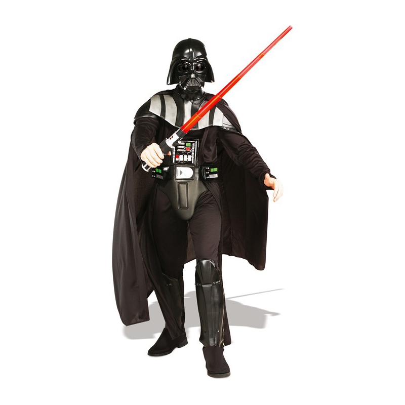 Costume Dark Vador luxe pour adulte avec col et ceinture 3D - Costumes Star Wars