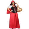 Déguisement chaperon rouge avec robe et cape disponible en taille XXL pour femme