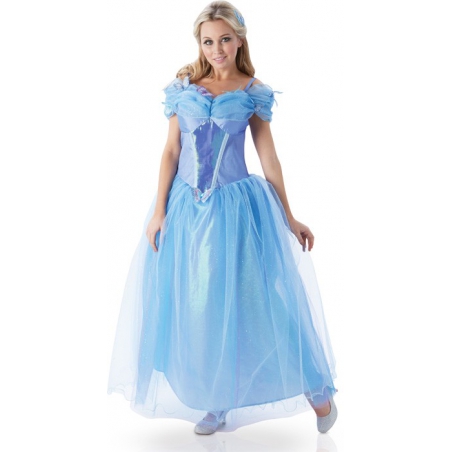 deguisement Cendrillon le film adulte, costume de princesse avec robe et peigne - costume Disney deguisement Cendrillon le film adulte, costume de princesse avec robe et peigne - costume Disney