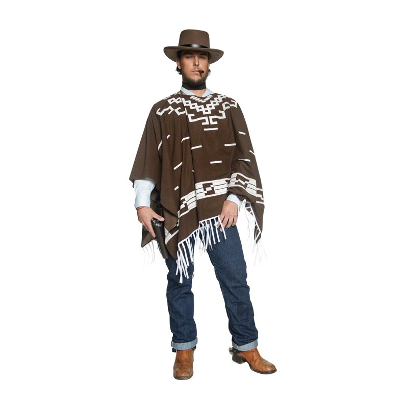 Déguisement justicier de l'ouest avec poncho - costume western