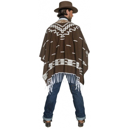 Poncho western, costume de cowboy avec gilet, chemise, écharpe et poncho Poncho western, costume de cowboy avec gilet, chemise, écharpe et poncho