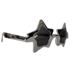 Lunettes étoiles couleur argent, chic et festives