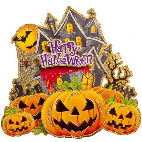 Poster citrouille happy halloween
