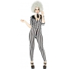 déguisement de Beetlejuice pour femme avec pantalon, veste et cravate