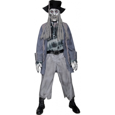 Déguisement de pirate zombie pour homme, incarnez le célèbre Davy Jones le pirate maudit Déguisement de pirate zombie pour homme, incarnez le célèbre Davy Jones le pirate maudit