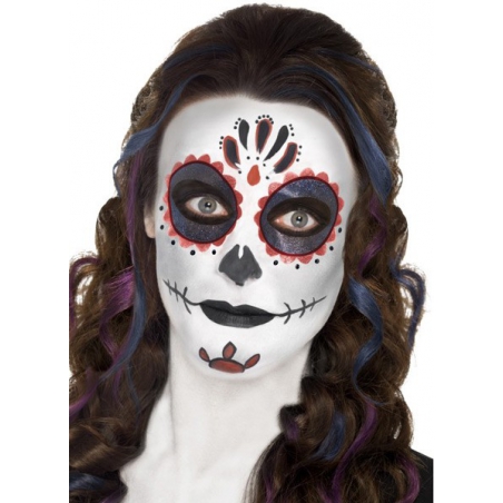 Maquillage squelette pour femme inspiré de la fête mexicaine, le jour des morts Maquillage squelette pour femme inspiré de la fête mexicaine, le jour des morts