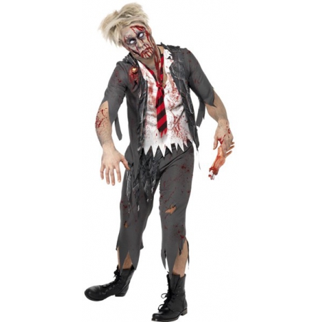 Déguisement zombie homme écolier halloween 