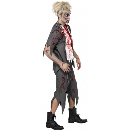 deguisement écolier zombie homme halloween 