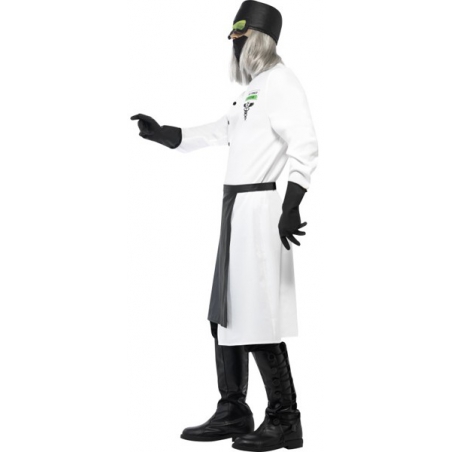 Costume de docteur halloween, avec chapeau et masque - deguisement halloween asylum