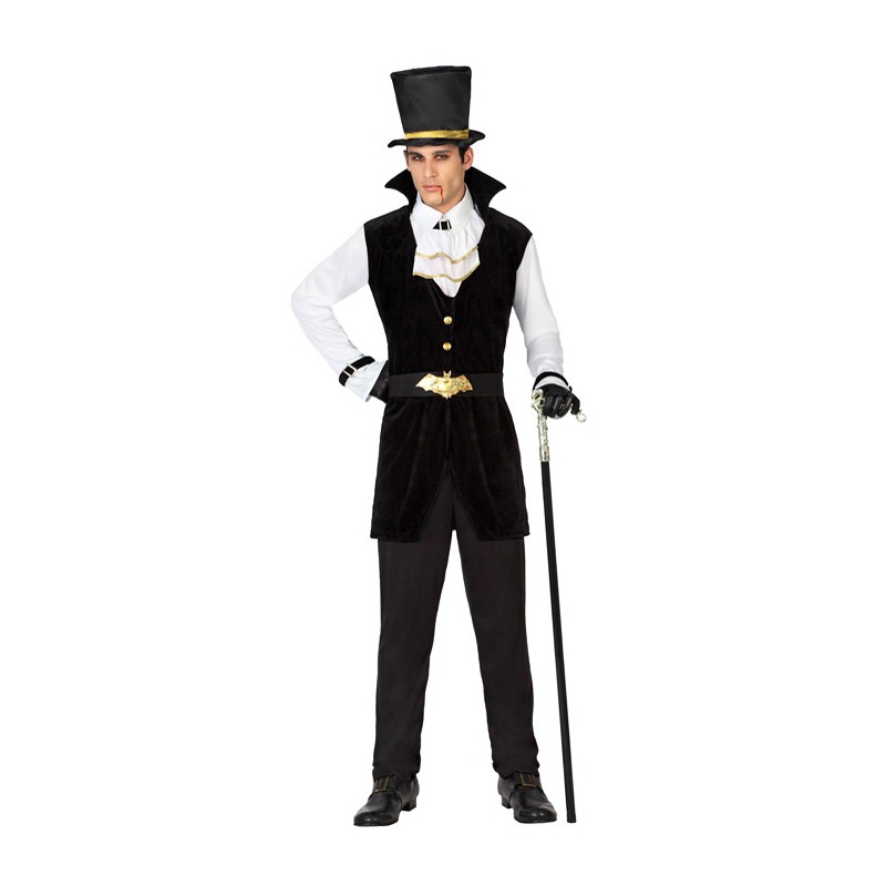 Déguisement vampire noir et blanc pour homme - costume halloween adulte