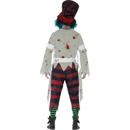 Costume chapelier fou zombie pour homme,   déguisement halloween