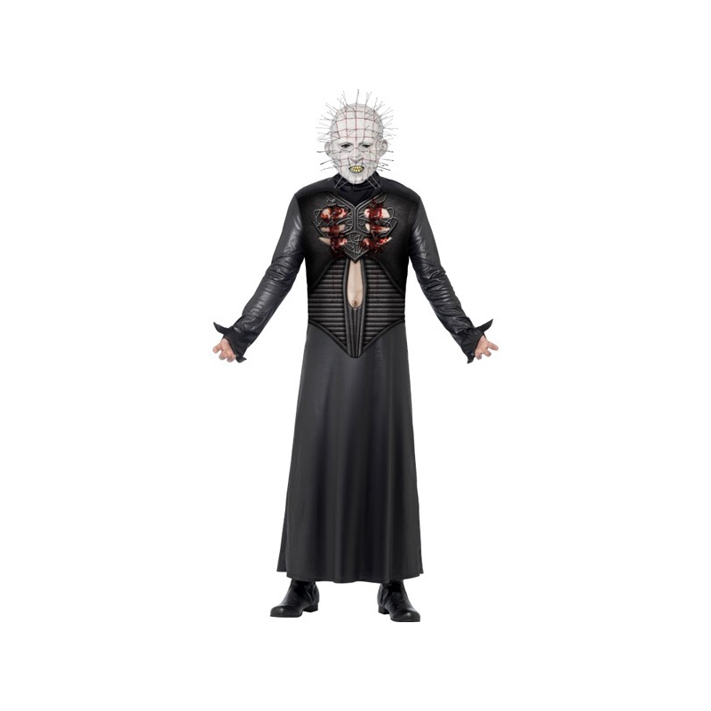 Déguisement haillraiser pinhead adulte, incarnez ce personnage de film d'horreur pour Halloween