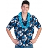 Chemise hawaïenne pour homme de couleur bleu hibiscus