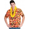 Chemise hawaienne orange homme idéale pour vos soirées tropicales et Hawaïennes 
