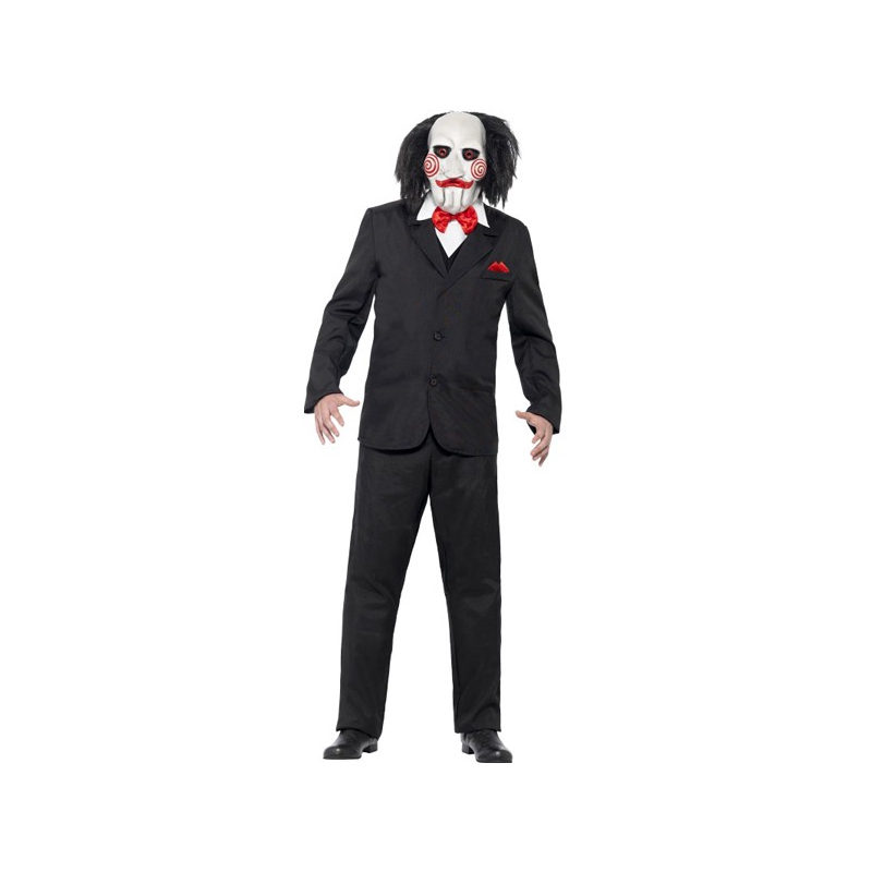 Déguisement Saw JigSaw adulte, personnage de film d'horreur - costume Halloween
