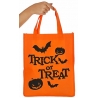 Sac à bonbons Halloween "Trick or Treat" de couleur orange - accessoires et décorations pour halloween