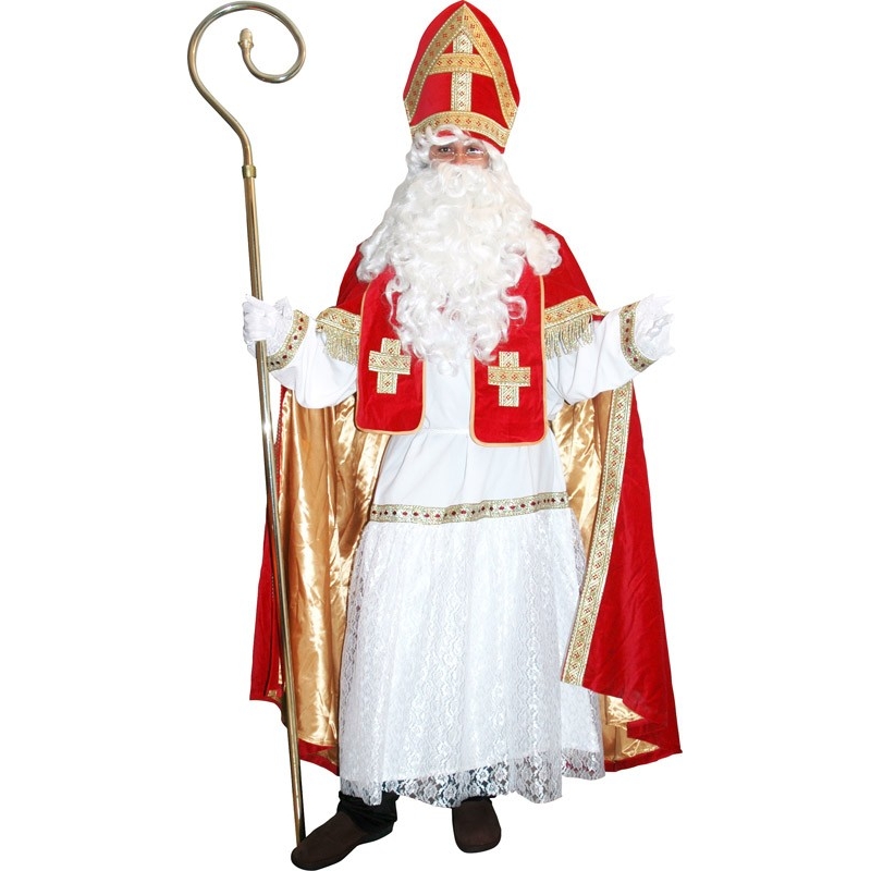 Costume de Saint Nicolas velours luxe