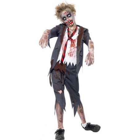 Déguisement zombie garçon écolier americain - costume halloween enfant