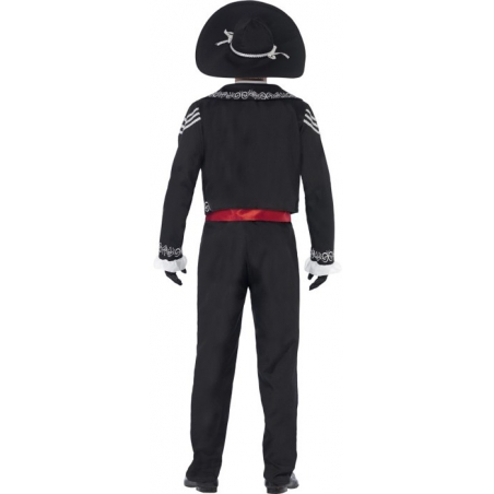 Déguisement de zombie mexicain pour homme, squelette de la fête du jour des morts Déguisement de zombie mexicain pour homme, squelette de la fête du jour des morts