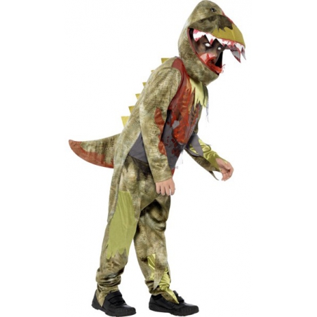 Déguisement de dinosaure halloween pour enfant, combinaison et cagoule