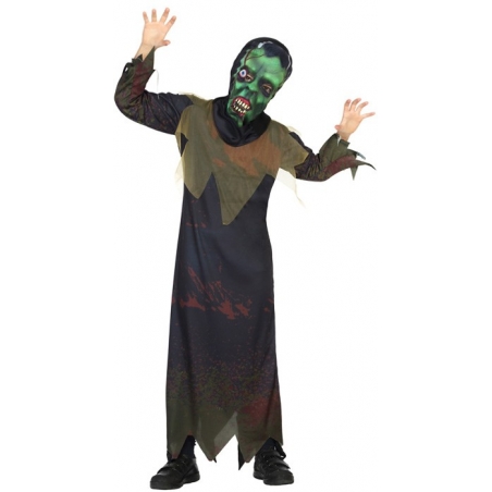 Déguisement zombie enfant avec masque