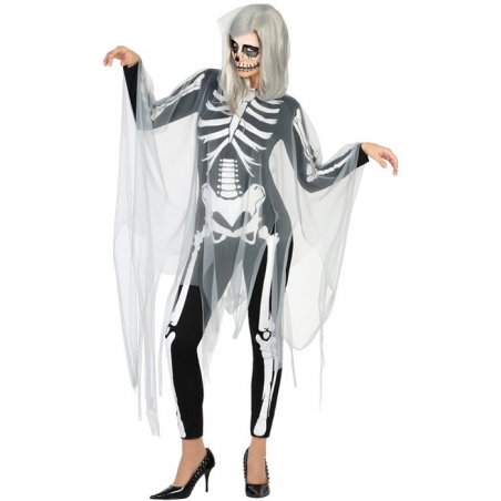 Déguisement squelette fantôme femme