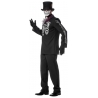Costume de squelette mexicain pour homme "fête de morts", également disponible en grande taille