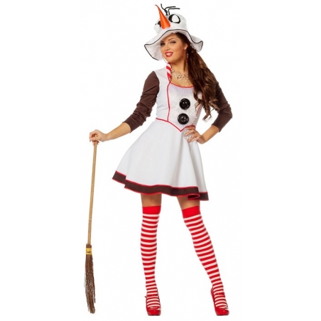 Déguisement bonhomme de neige femme