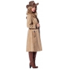 Costume femme cowgirl avec gilet et manteau western disponible en grandes tailles