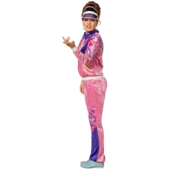 Survetement annee 80 pour femme, déguisement également disponible en grande taille; Costume