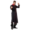 Déguisement de chasseur de vampire pour homme, long manteau noir et rouge - costume halloween