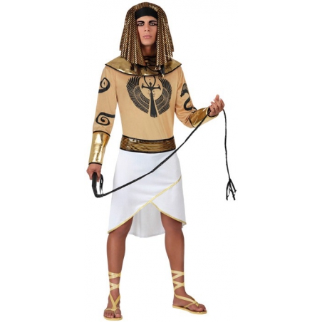 Deguisement egyptien pour homme avec coiffe et brassards Deguisement egyptien pour homme avec coiffe et brassards