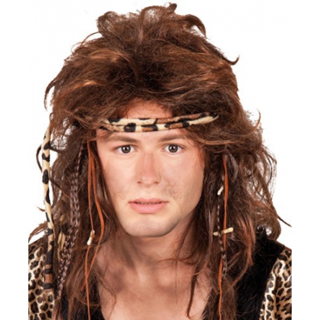 Perruque préhistorique pour homme de cro magnon ou femme des cavernes Perruque préhistorique pour homme de cro magnon ou femme des cavernes