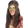 Set hippie pour adulte avec bandeau, collier peace and love et lunettes 